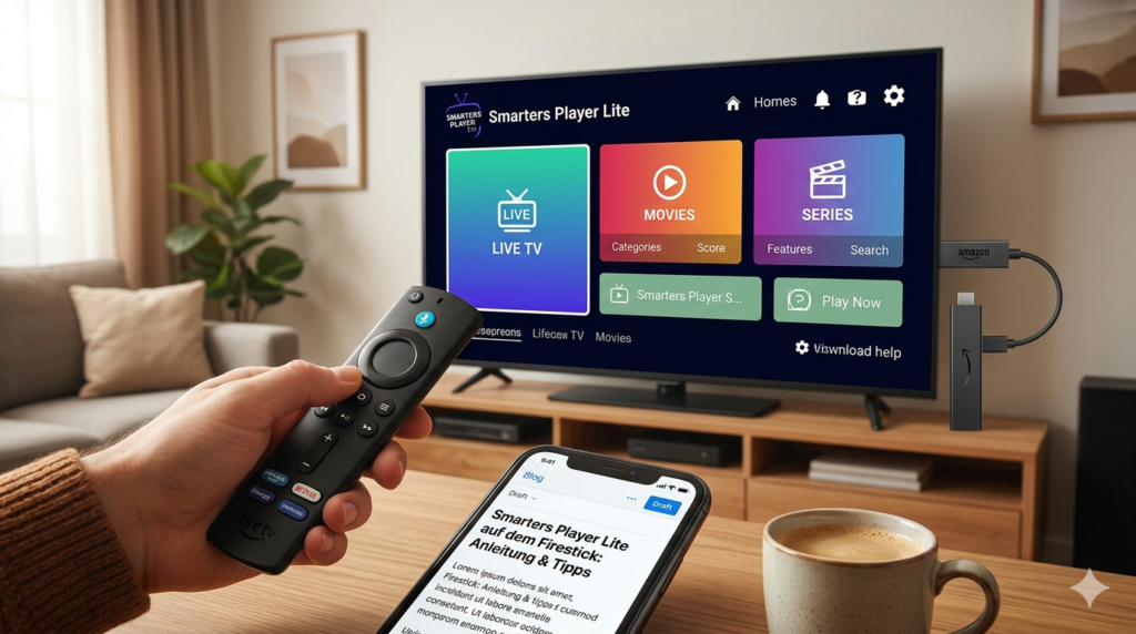 Smarters Player Lite auf dem Firestick